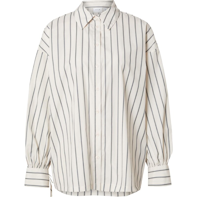 VILA Blúzka VIBELFIE krémová / enciánová 62854849