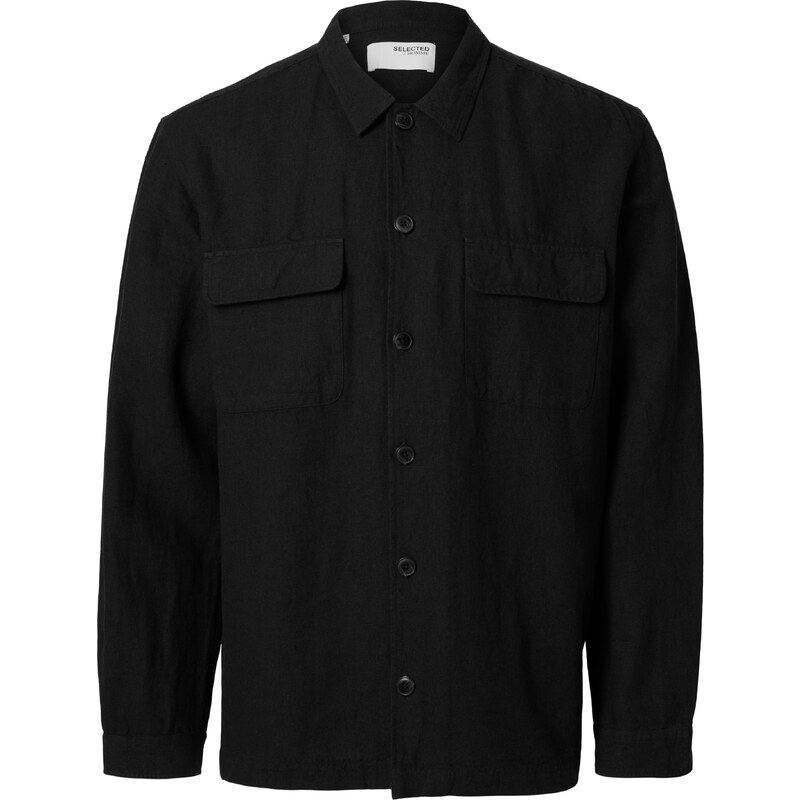 SELECTED Košeľa SLH-Leroy Sun čierna 62270128