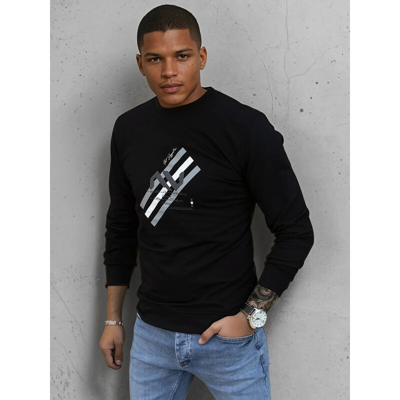 Pánska mikina s potlačou béžová Dstreet BX5363 65589384