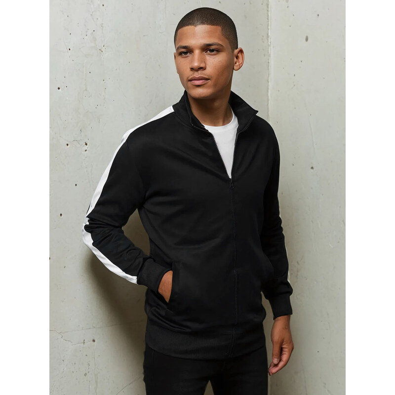 Pánska mikina na zips Farba zelená DSTREET BX5561 65613868