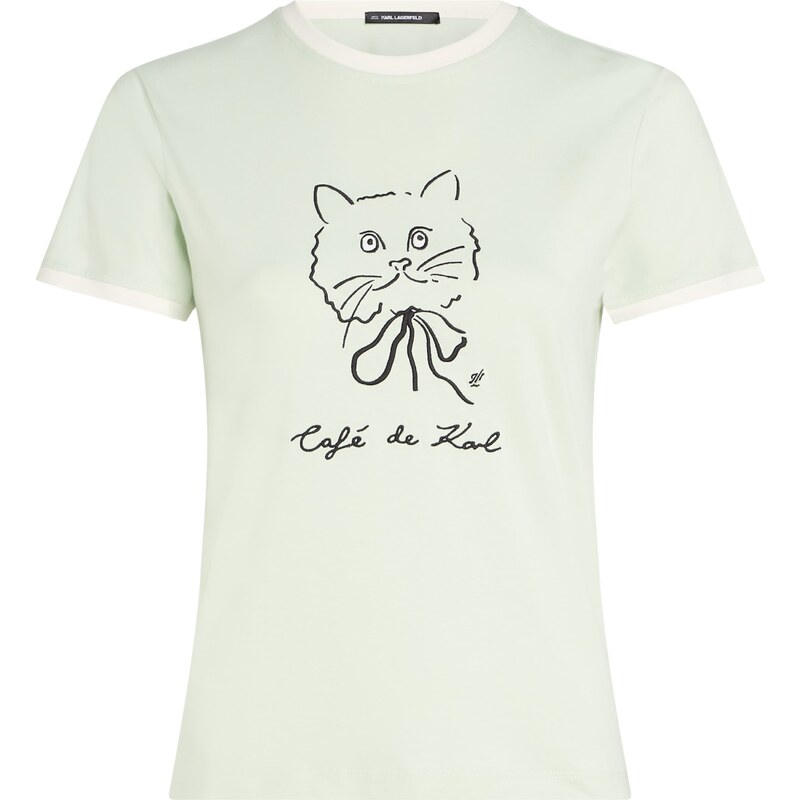 Karl Lagerfeld Tričko KL x Jorge Parra čierna / biela 61985000