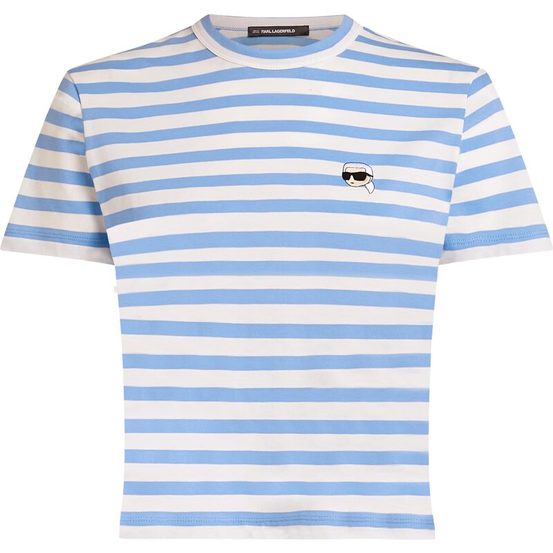 Karl Lagerfeld Tričko béžová / kráľovská modrá / čierna / biela 61984994