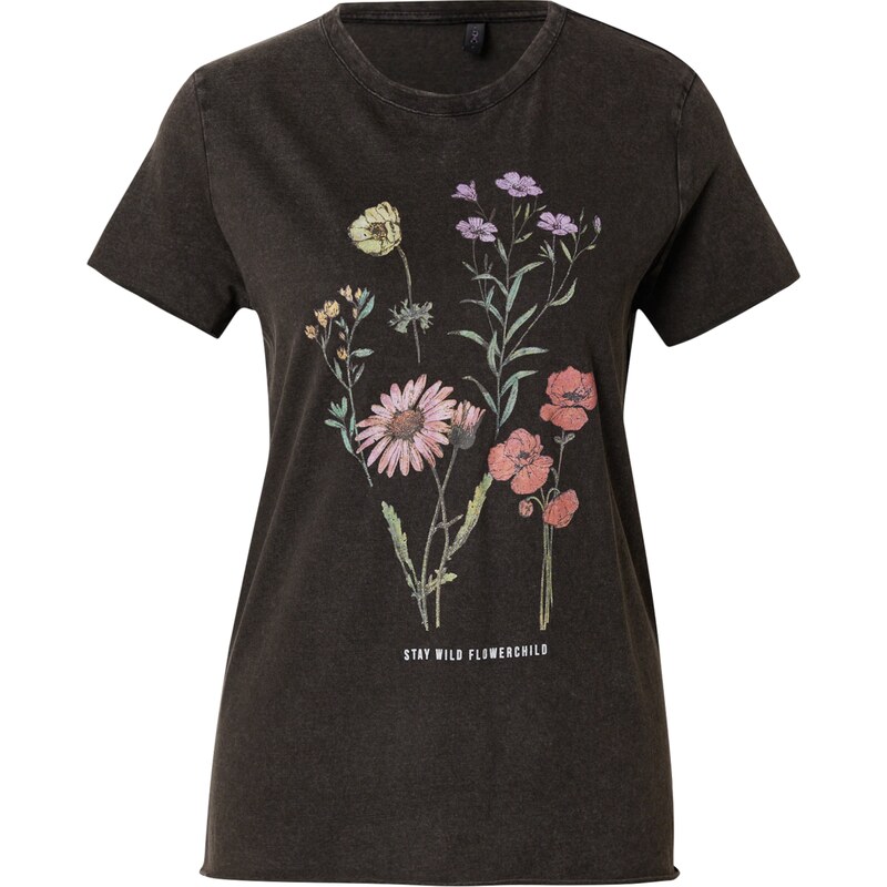 ONLY Tričko pastelovo zelená / fialová / ružová / čierna 62224405