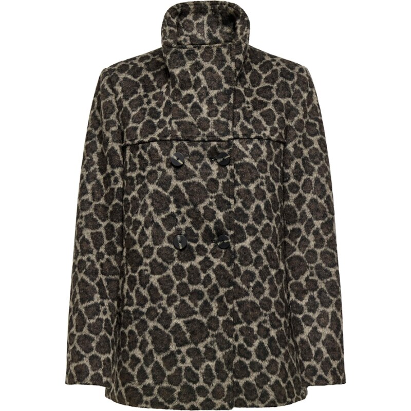 ONLY Prechodný kabát čokoládová / svetlohnedá 62250281