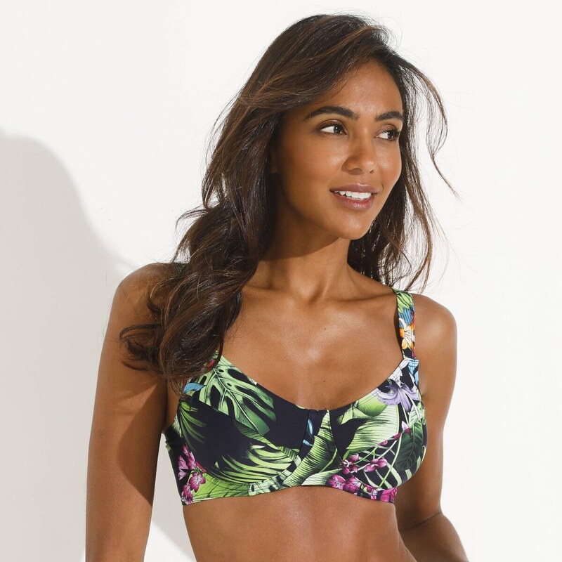 Plavková zmenšujúca podprsenka Banna s pružnými kosticami a potlačou 62067918