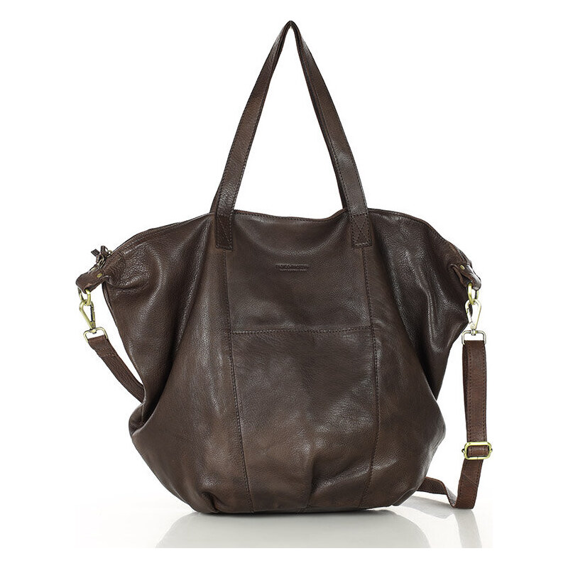 MARCO MAZZINI Tmavohnedá shopper kabelka (VS1d) 47996307