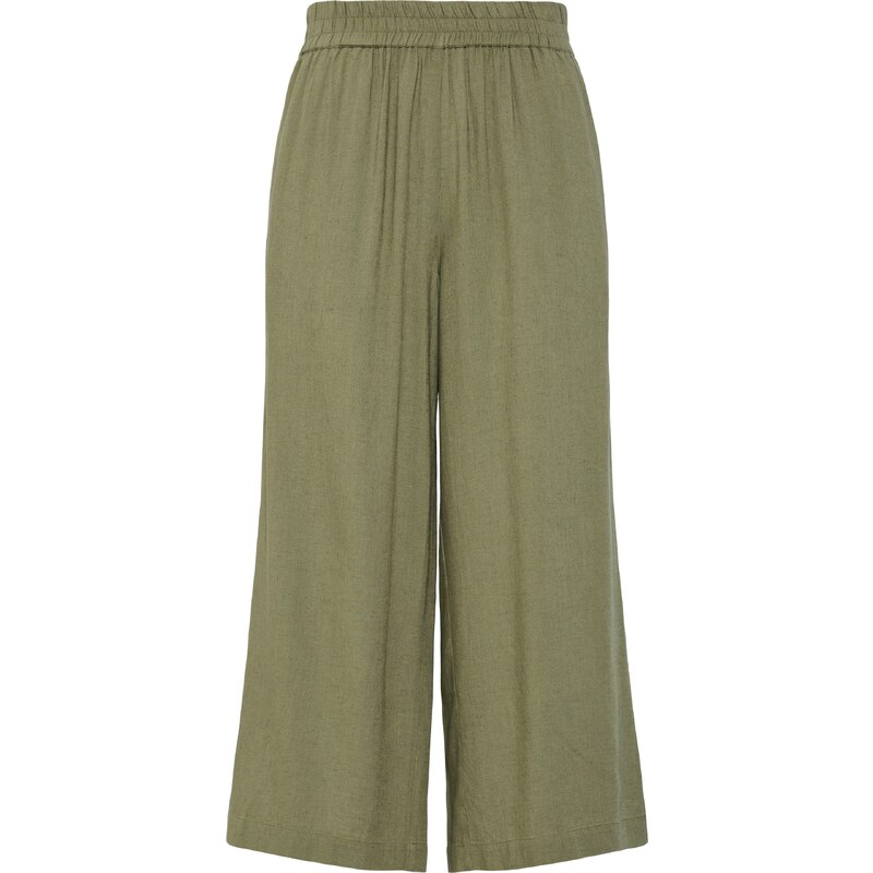 PIECES Nohavice PCPia olivová 63154392