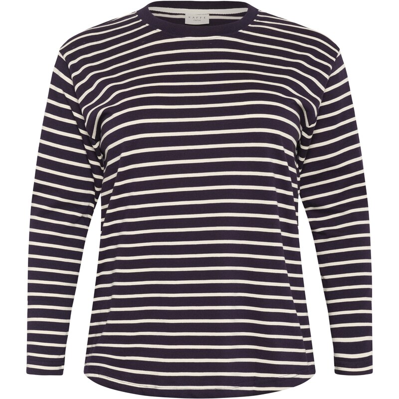 KAFFE CURVE Tričko KC Winni tmavofialová / biela 62224945