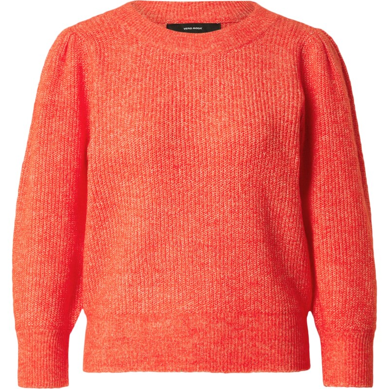 VERO MODA Sveter VMVIGGA oranžovo červená 62127841