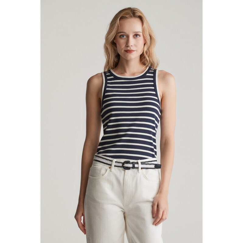 TRIČKO GANT STRIPED TANK TOP EVENING BLUE 61979786