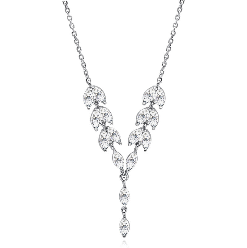 Olivie Strieborný svadobný náhrdelník 9405 62537637