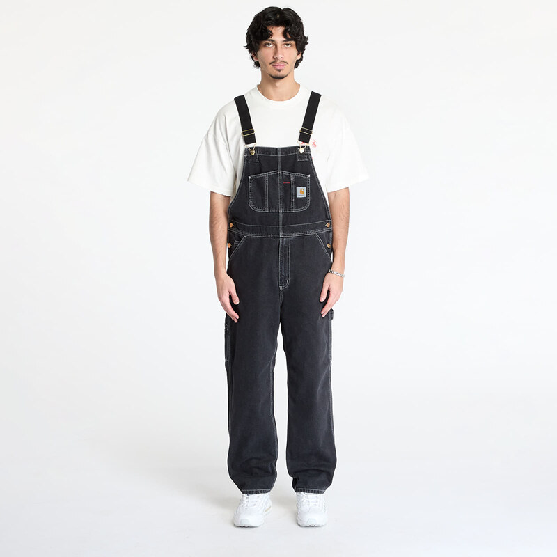 Kalhoty Carhartt WIP Bib Overall UNISEX Black Stone Washed 33 61983573