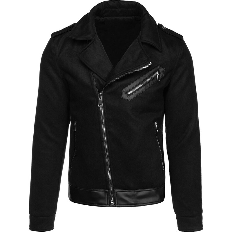 BASIC Čierna pánska zateplená bunda TX4660 61983150