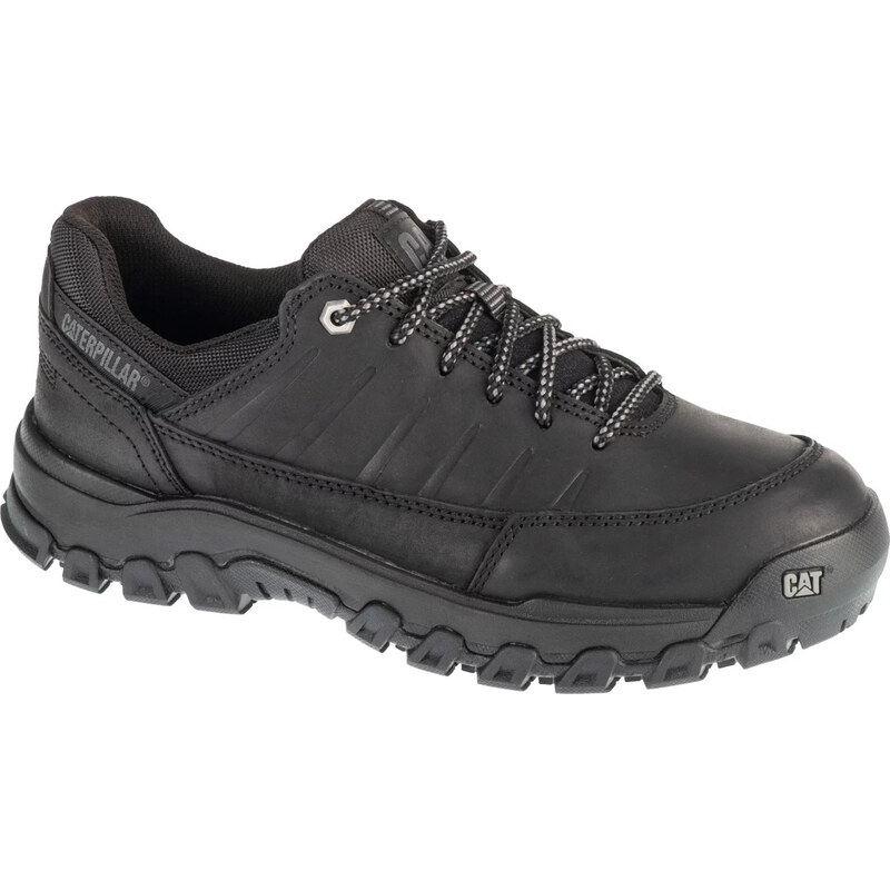 Čierne pánske kožené tenisky Caterpillar Threshold Rebound Low P726207 61983201