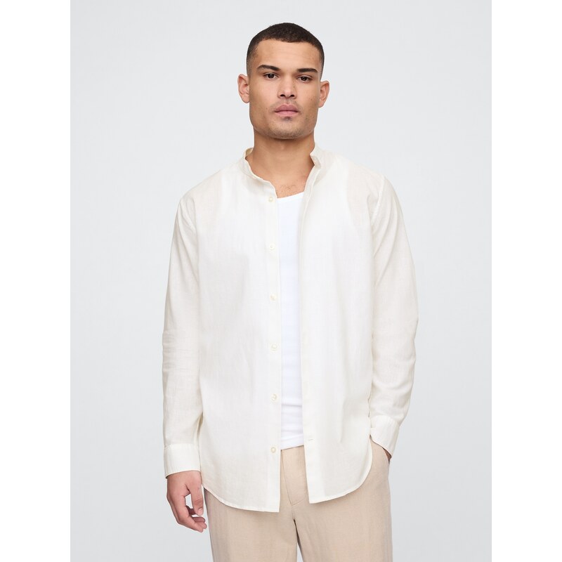 E-shop GAP Pánská Lněná košile Collar Shirt 727001-00