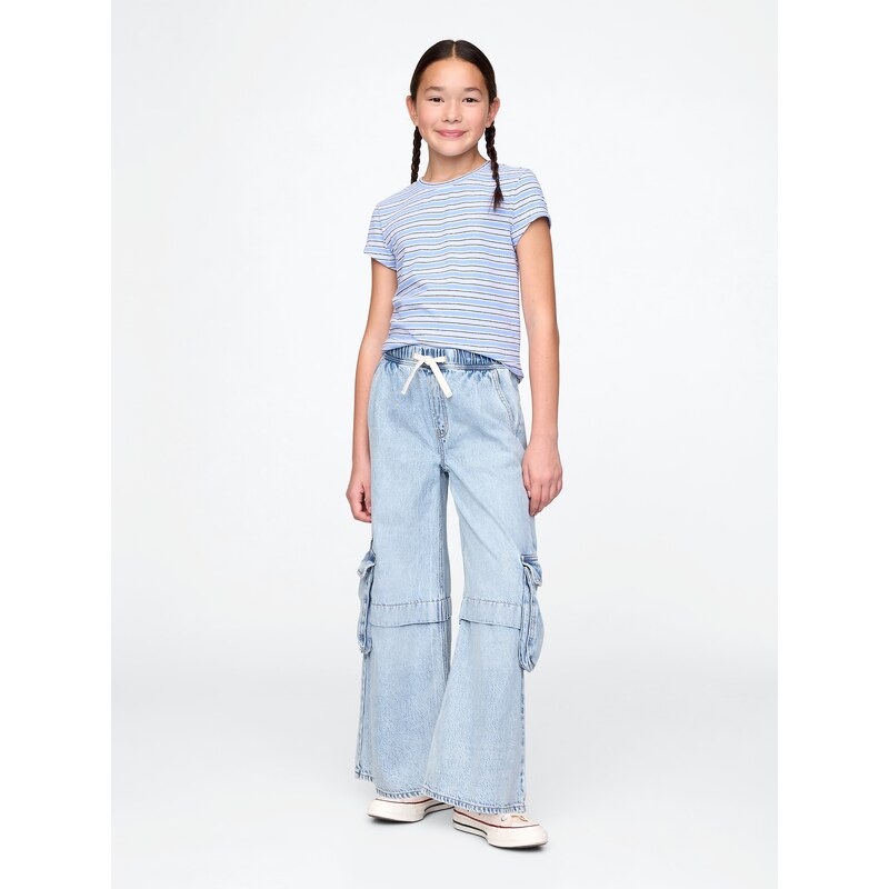 GAP Dievčenské džínsy Baggy Cargo UltraSoft 738626-00 66266099