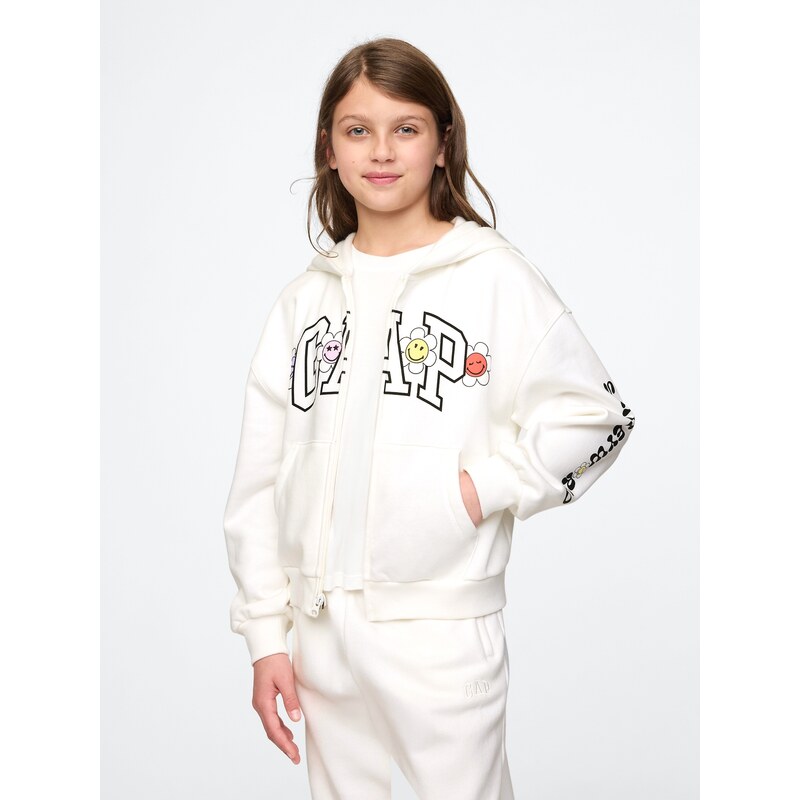 GAP Dievčenská oversize mikina Gap × SmileyWorld 745931-00 66266161