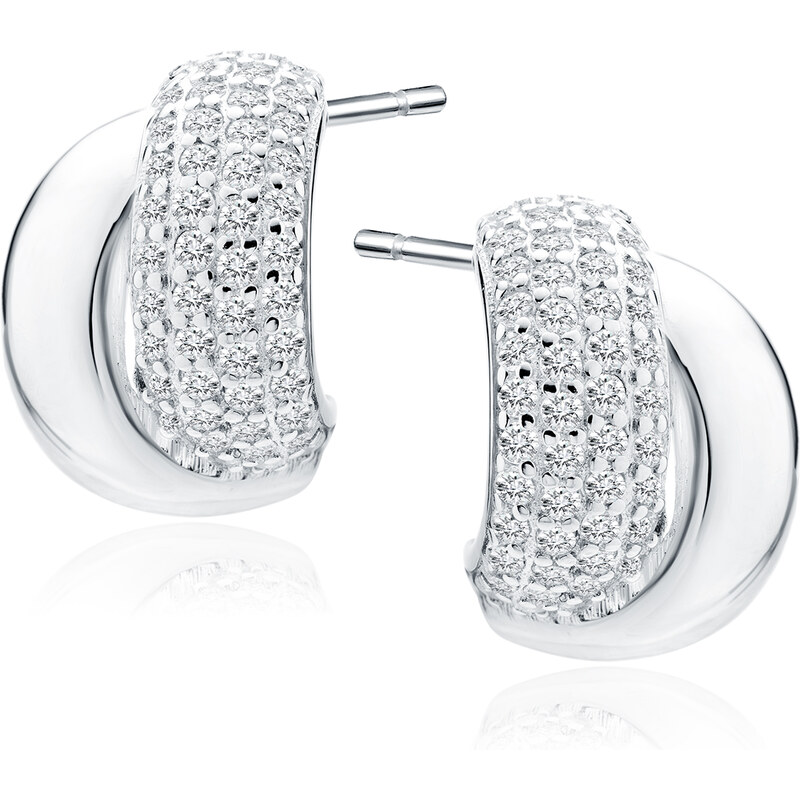 Olivie Svadobné strieborné náušnice 9411 64818305