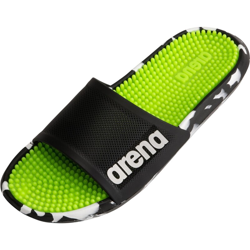 ARENA Plážové / kúpacie topánky MARCO BI limetová / čierna / biela 62111156
