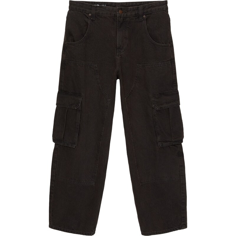 Pull&Bear Rifľové kapsáče čierny denim 61984500