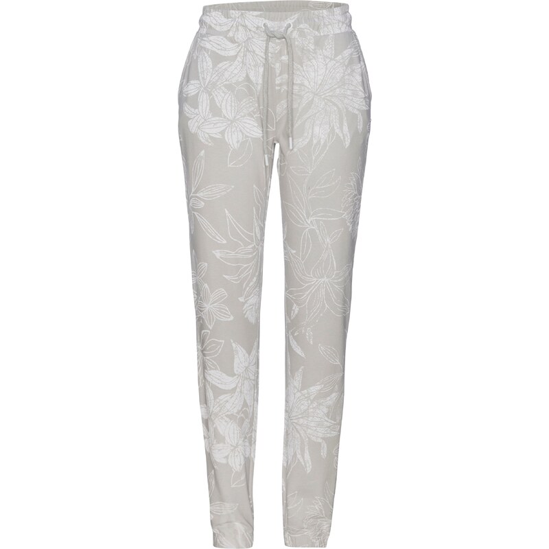 LASCANA Pyžamové nohavice svetlosivá / biela 62519052
