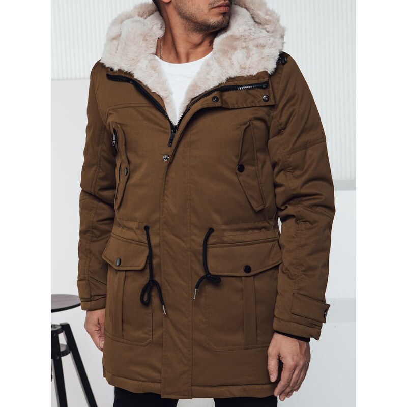 Dstreet Hrejivá béžová pánska parka 65638721