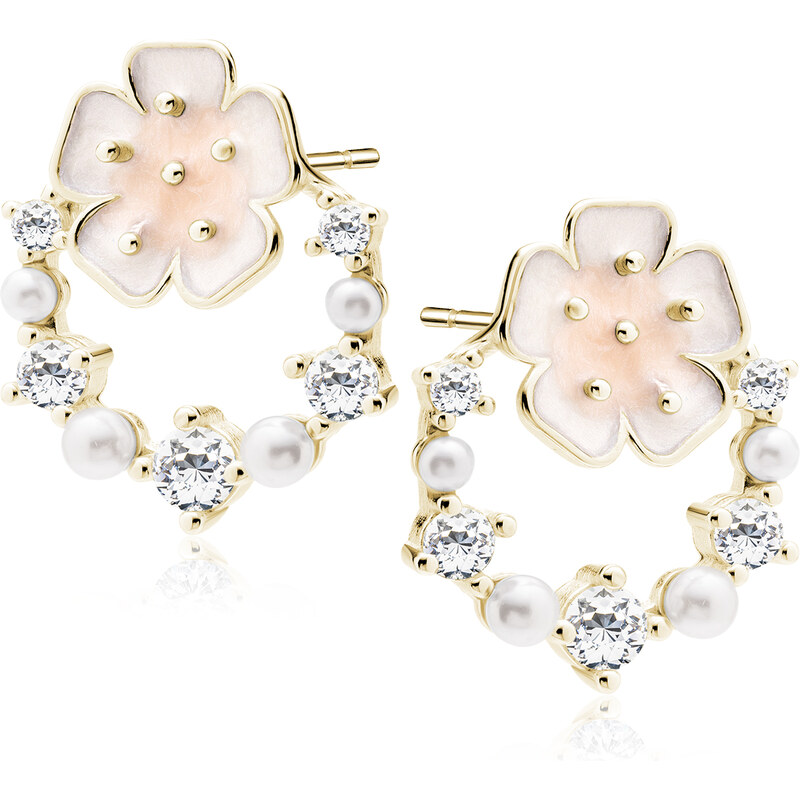 Olivie Stříbrné KVĚTINOVÉ KRUHY GOLD 9421 65048821