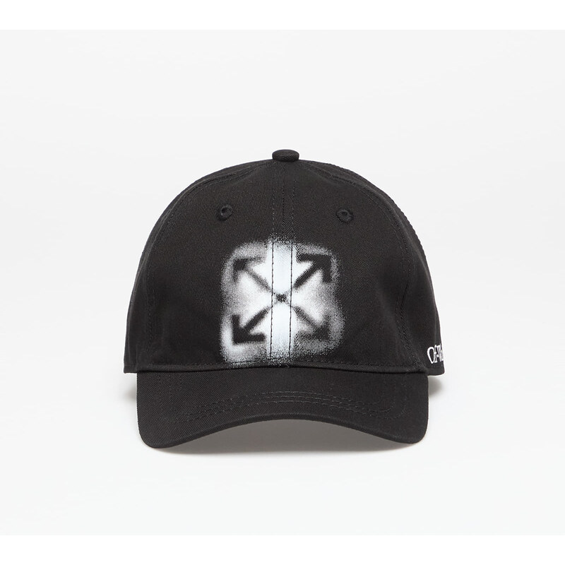 Šiltovka Off-White Kids Arrow Spray Baseball Cap Black/ White II 61994575