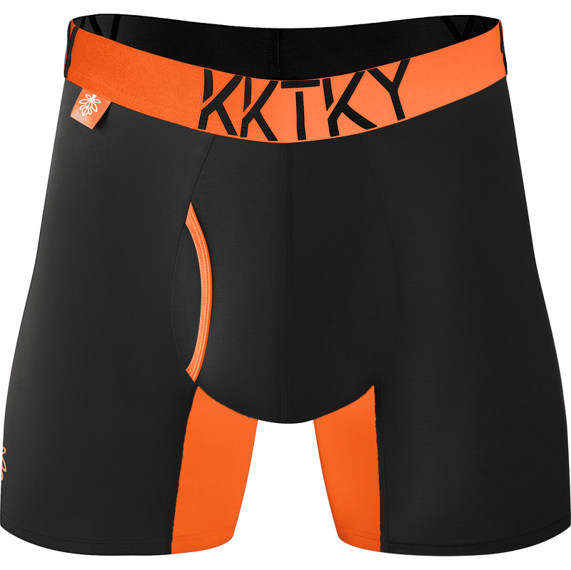 Pánske boxerky KKTKY Briefs Horiaci ker Neónová oranžová 61995214
