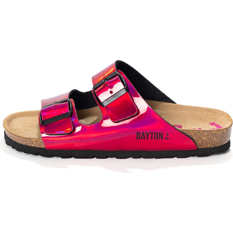 Bayton Šľapky Athena ružová / čierna 62239644