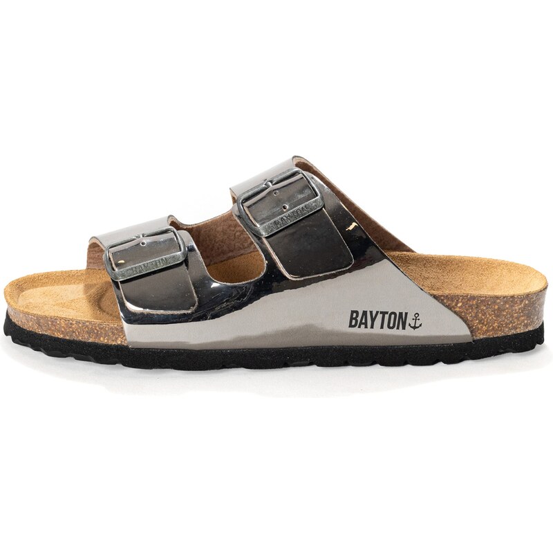 Bayton Šľapky Atlas čierna / strieborná 62239679