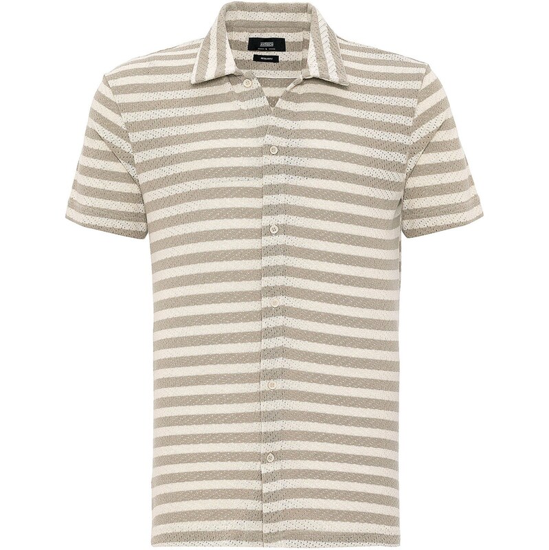 Antioch Košeľa béžová / šedobiela 62052711