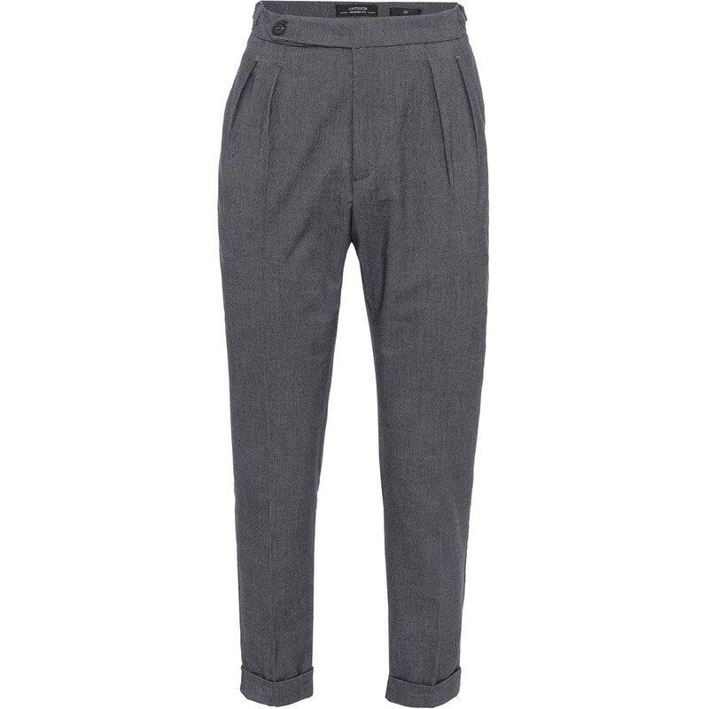 Antioch Plisované nohavice tmavosivá 62052771