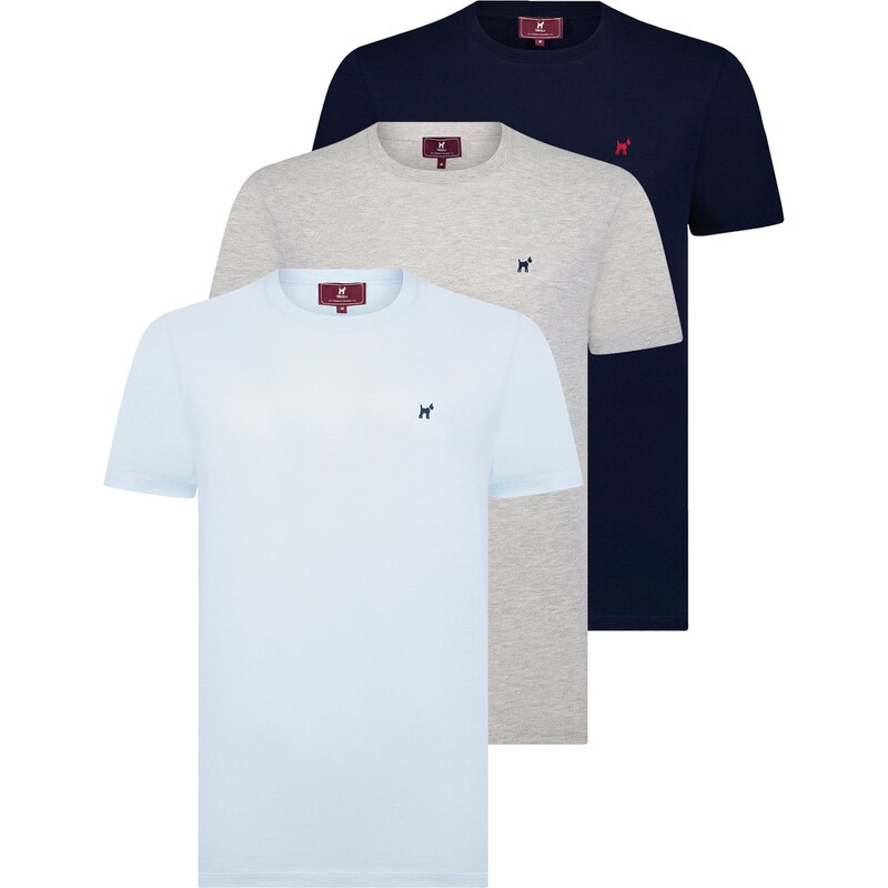 Williot Tričko námornícka modrá / svetlomodrá / svetlosivá 62217072