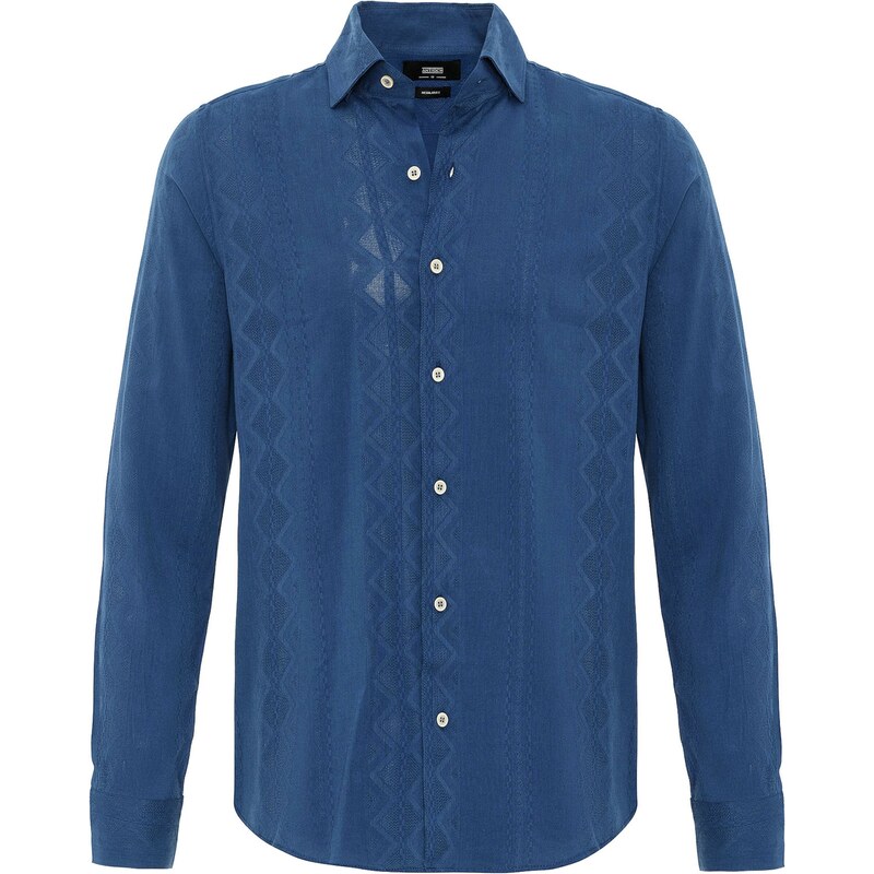 Antioch Košeľa indigo 62052792