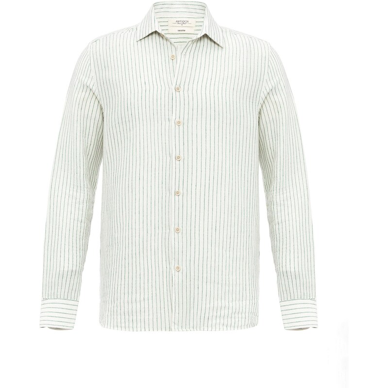 Antioch Košeľa kaki / šedobiela 62052796