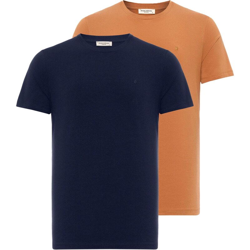 Anou Anou Tričko námornícka modrá / oranžová 62217089