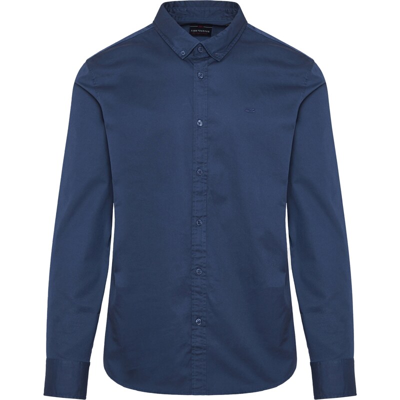 Funky Buddha Košeľa tmavomodrá 62002512