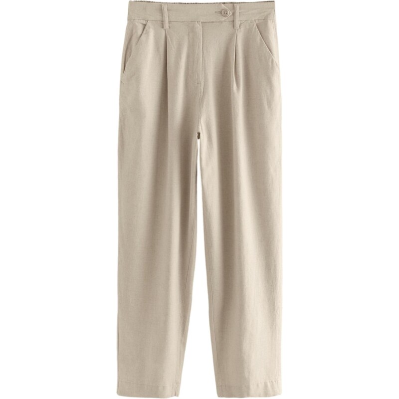 Next Plisované nohavice béžová 65676800