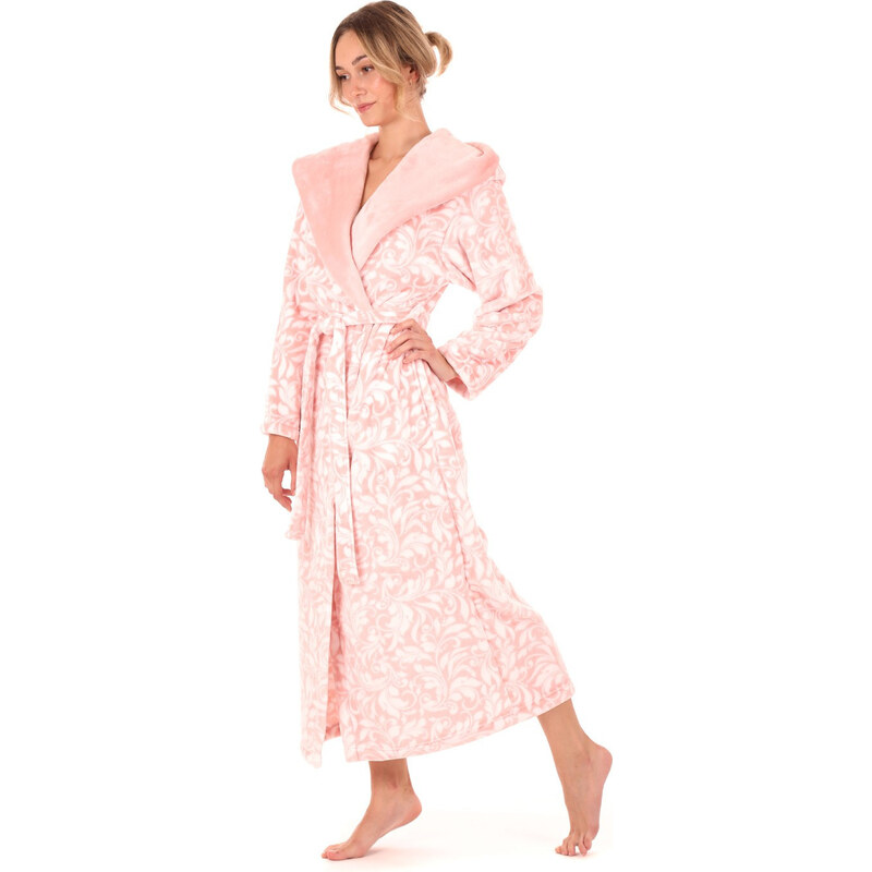 Dámsky župan Flora s kapucňou 3956 3053 pink pearl - Vestis 61998646