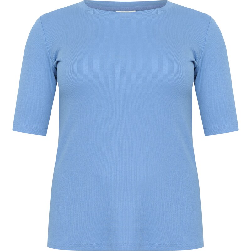 KAFFE CURVE Tričko KC Carina nebesky modrá 62224975