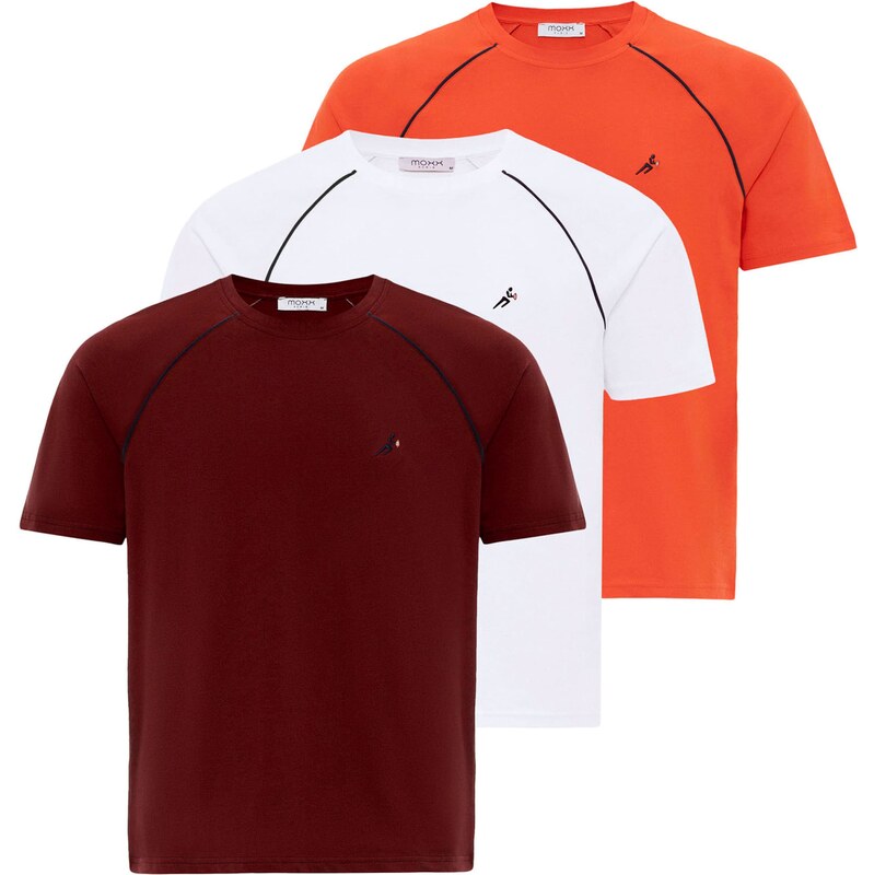 Moxx Paris Tričko oranžová / bordová / čierna / biela 62052887