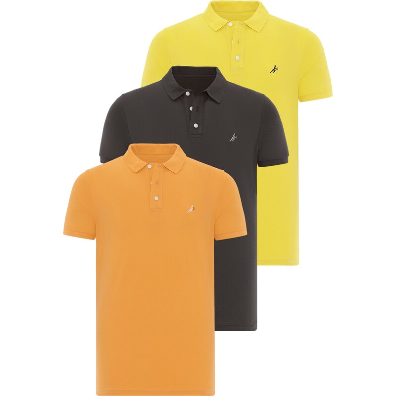 Moxx Paris Tričko žltá / tmavosivá / oranžová 62053408