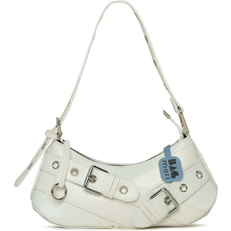 Bagmori Kabelka na rameno prírodná biela 62297616