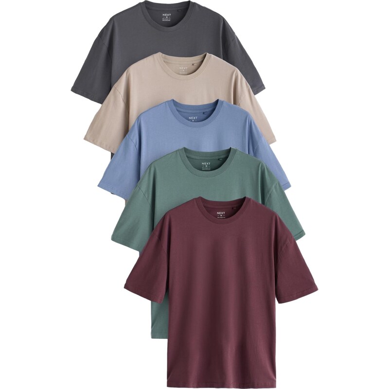 Next Tričko béžová / zafírová / antracitová / zelená 62111254