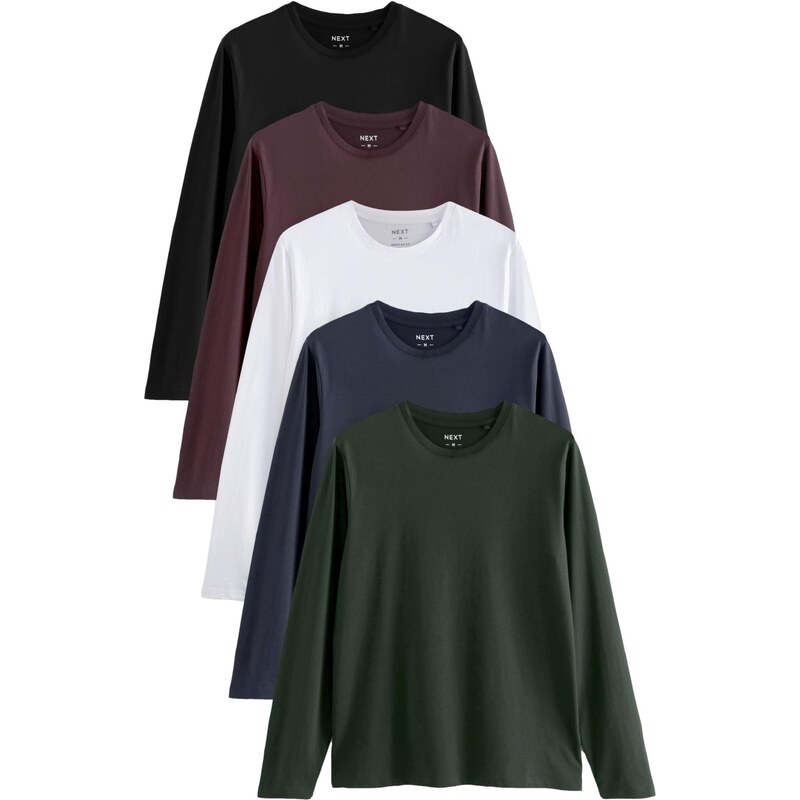 Next Tričko námornícka modrá / jedľová / farba lesného ovocia / čierna 62111296