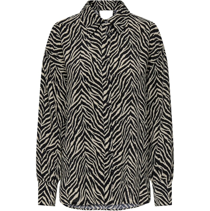 ONLY Blúzka ONLKATTY sivobéžová / čierna 62468576