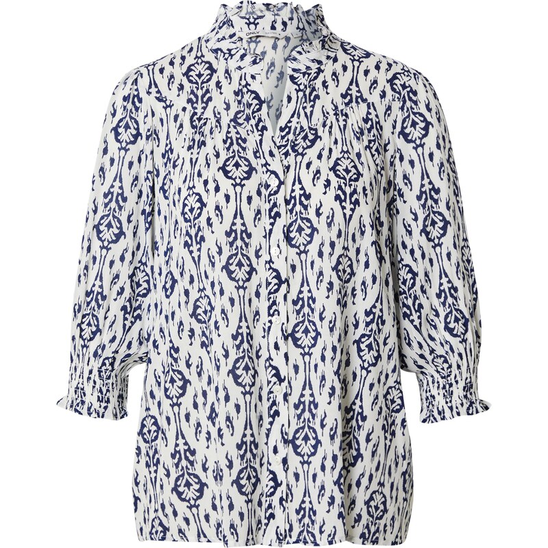 ONLY Blúzka ONLRaya tmavomodrá / biela 62395970