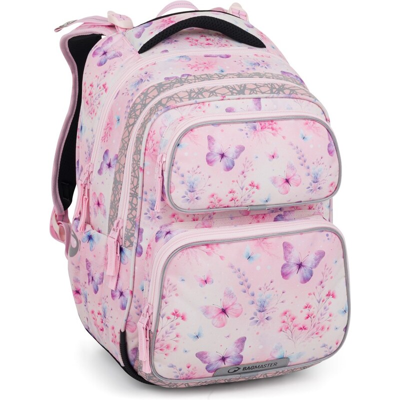Bagmaster DOPI 25 A školský batoh – motýliky 63580962