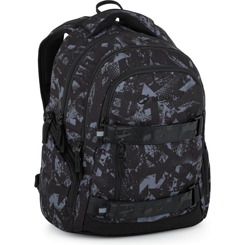Bagmaster NOMAD 25 B študentský batoh – čierno-sivý 63581015